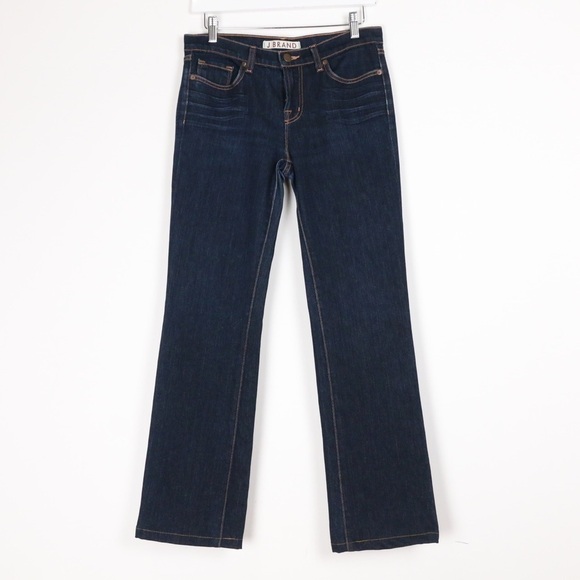 J Brand Dark Wash Slim Bootcut Jeans - Picture 1 of 9